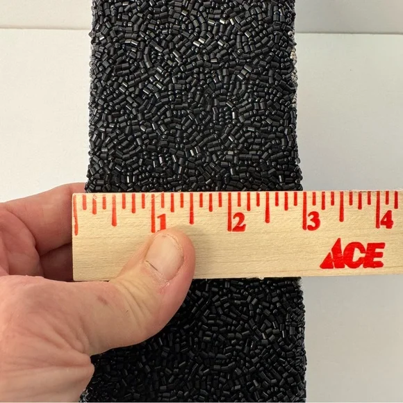 TIANA NEW YORK Beaded Clutch Bag Black with Colorful Bird and Floral Design - Picture 6 of 12